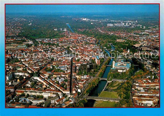 Muenchen Bayern Fliegeraufnahme