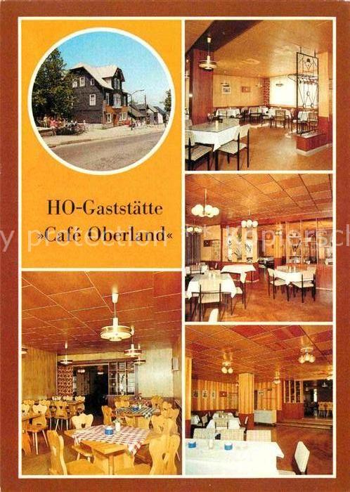 Neuhaus Rennweg HO-Gaststaette Cafe Oberland