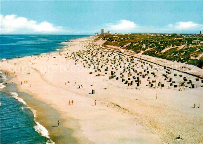 Westerland Sylt Fliegeraufnahme Strand