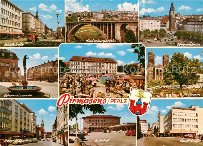 Pirmasens St. Pirmin Hauptstrasse Bahnhof Johanniskirche