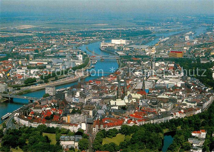 BREMEN  CITY Fliegeraufnahme