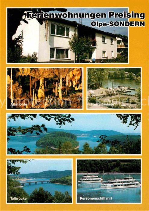 Sondern Biggesee Ferienwohnungen Preising Personenschiffahrt Talbruecke