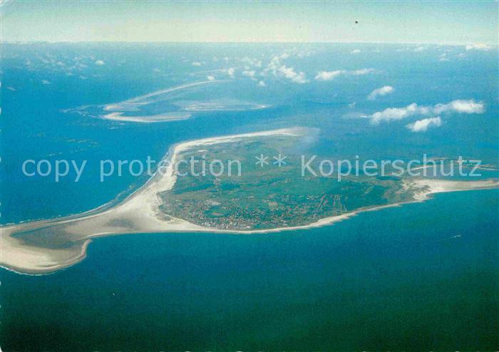 BORKUM Nordseebad Niedersachsen Fliegeraufnahme Insel Juist