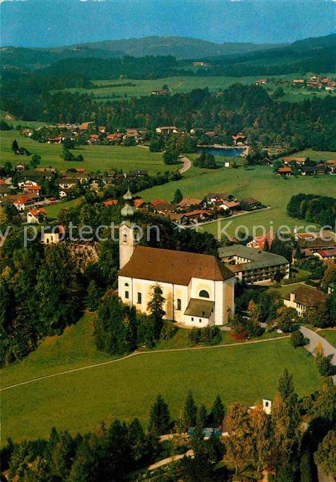 Ruhpolding Bayern Pfarrkirche St. Georg Fliegeraufnahme