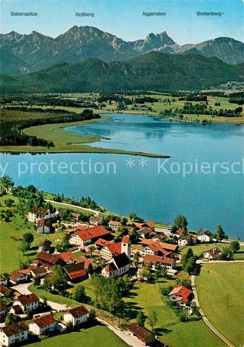 Hopfen See Rossberg Aggenstein Breitenberg Fliegeraufnahme
