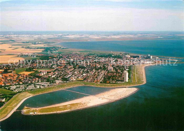 Buesum Nordseebad Fliegeraufnahme Perlebucht
