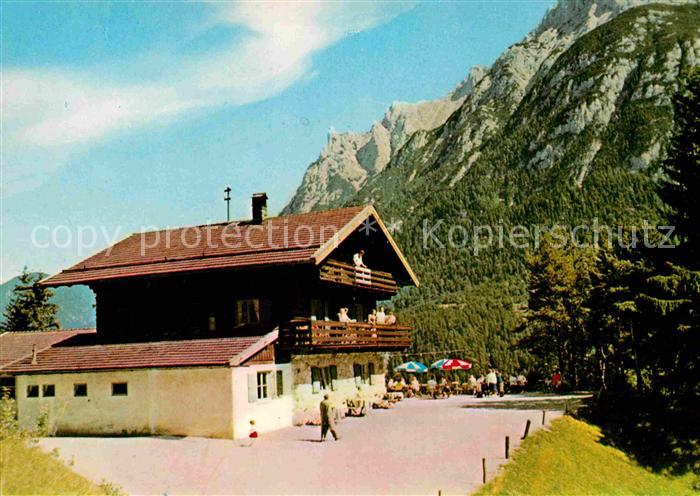 Mittenwald Bayern Gasthaus Gletscherschliff