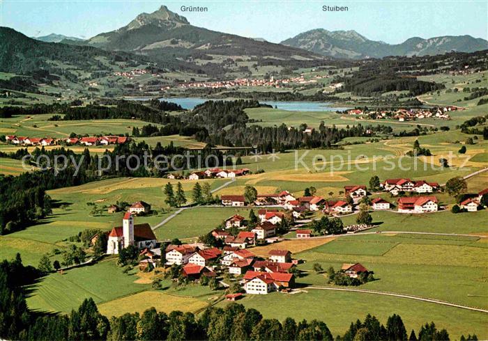 Maria Rain Allgaeu Gruentensee Stuiben Fliegeraufnahme