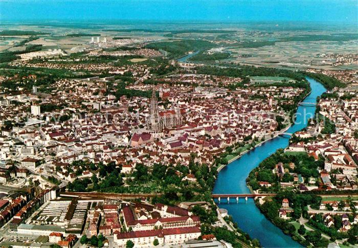 Ulm Donau Kirche Fliegeraufnahme