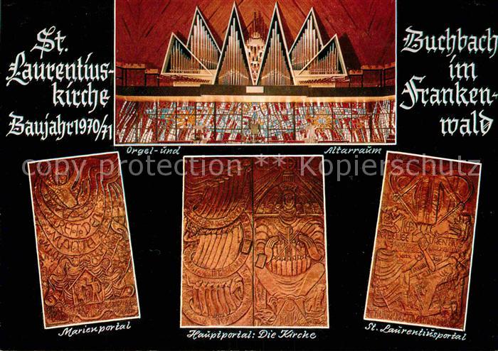 Buchbach Steinbach Wald St. Laurentiuskirche Altarraum Marienportal