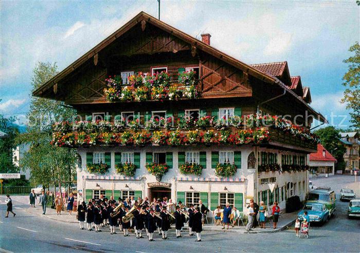 OBERAMMERGAU Bayern Hotel Wolf Musikkapelle