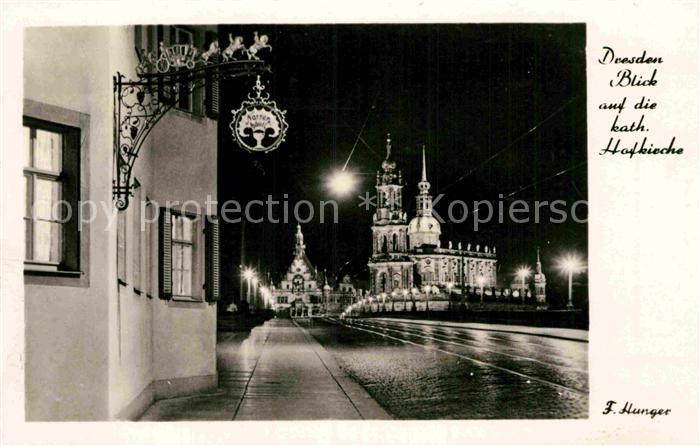 DRESDEN Elbe Katholische Hofkirche
