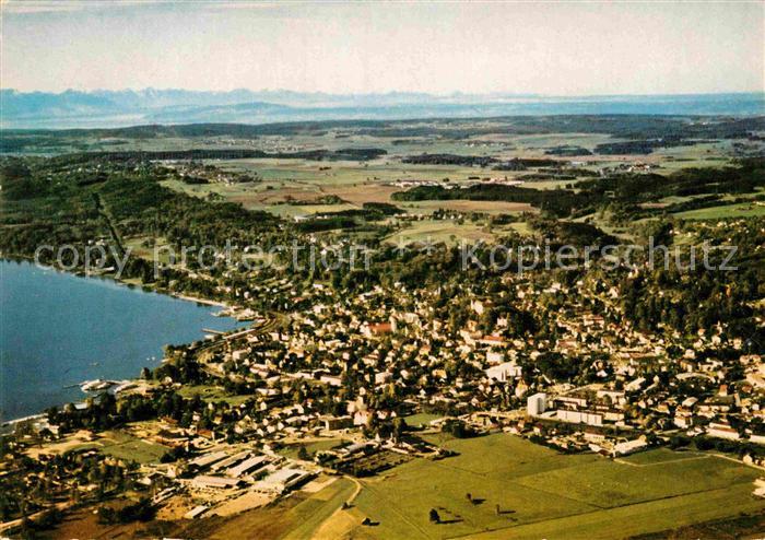 Starnberg Starnbergersee Bayern Fliegeraufnahme