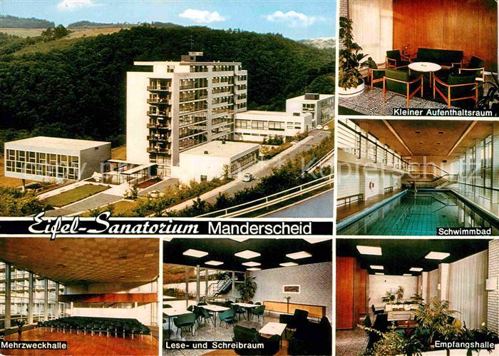 Manderscheid Eifel Eifel-Sanatorium Schwimmbad Lese- und Schreibraum