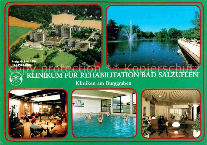 Bad Salzuflen Kliniken am Burggraben Fliegeraufnahme