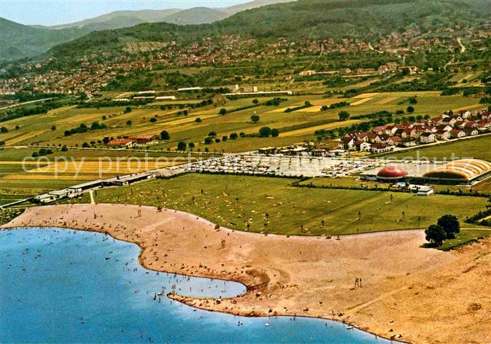 Weinheim Bergstrasse Waidsee Freizeitzentrum Miramar Fliegeraufnahme