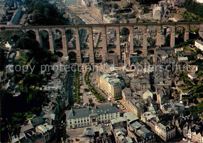 Morlaix Centre Ville Viaduc Vue Aerienne