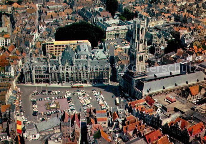 BRUGGE Bruges Belgie Panorama Fliegeraufnahme