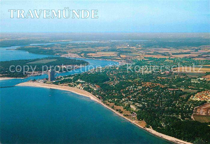 Travemuende Ostseebad Fliegeraufnahme