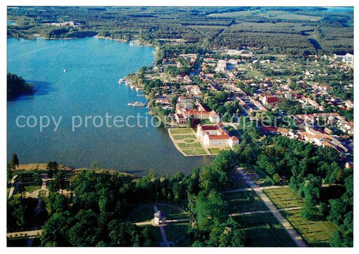 Rheinsberg Fliegeraufnahme Schloss Grienericksee