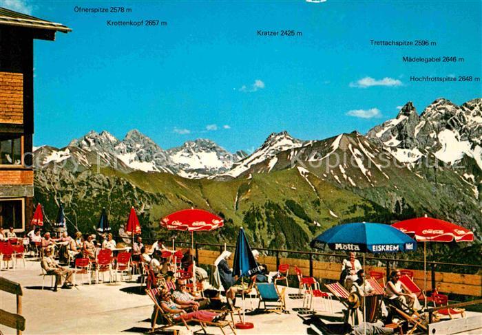 Oberstdorf Fellhornbahn Bergstation Allgaeuer Hochgebirge