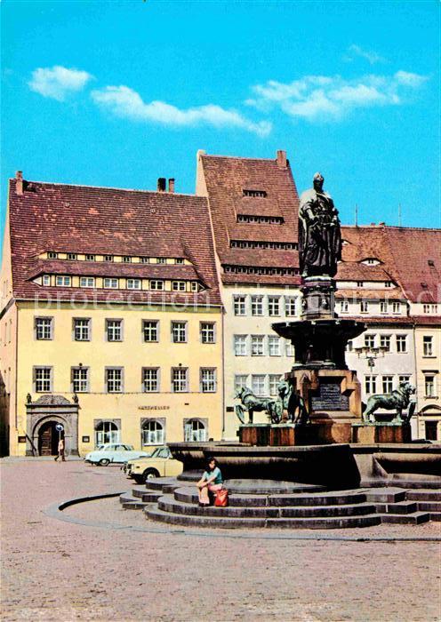 Freiberg Sachsen Obermarkt Brunnendenkmal