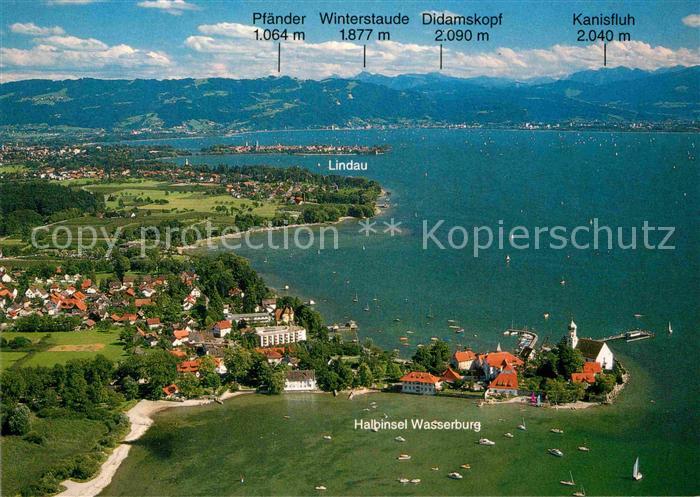 Wasserburg Bodensee Fliegeraufnahme