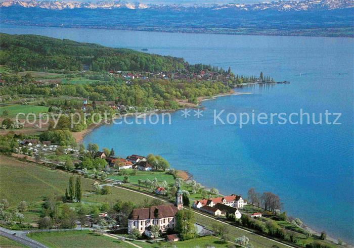 Uhldingen-Muehlhofen Basilika Birnau Bodensee Fliegeraufnahme