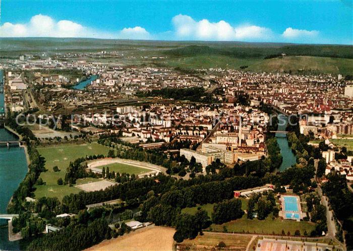 Heilbronn Neckar Fliegeraufnahme