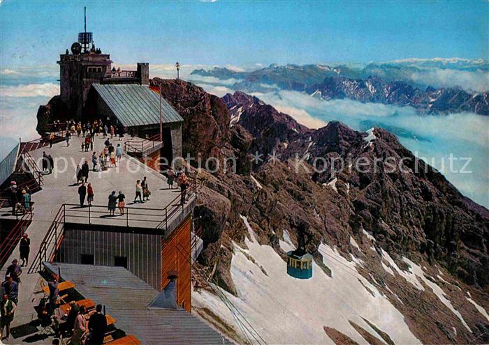 GARMISCH-PARTENKIRCHEN Bayern Gipfelstation Bayerische Zugspitzbahn Seilbahn