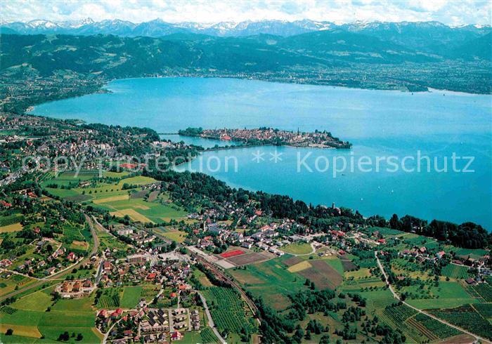 Lindau Bodensee Insel Enzisweiler Bad Schachen Fliegeraufnahme