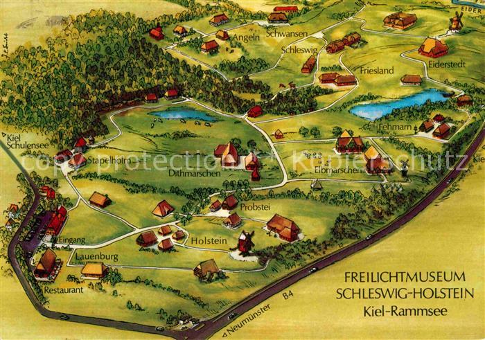 Rammsee Kiel Lageplan Schleswig-Holsteinisches Freilichtmuseum
