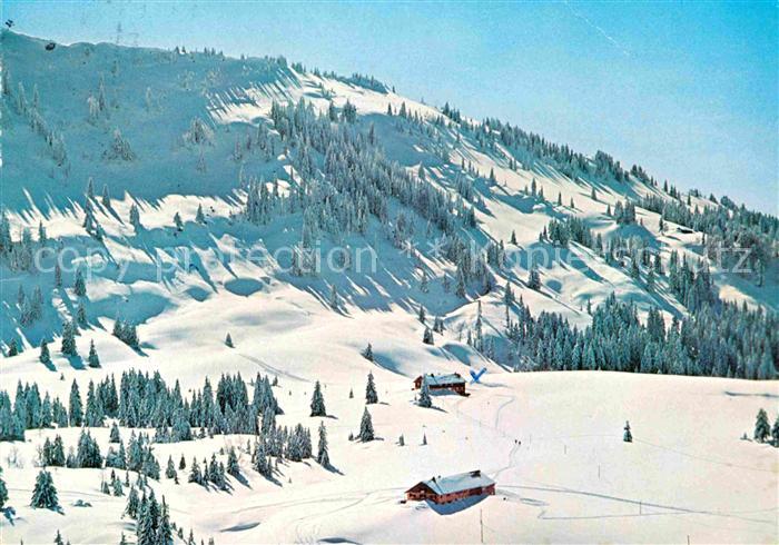 Steibis Oberstaufen Bayern Skigebiet Falken Haedrich Skiheim Alpe Hoermoos