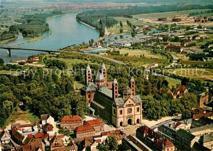 Speyer Rhein Dom Fliegeraufnahme