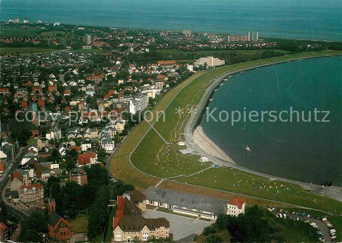Cuxhaven Nordseebad Grimmershoernbucht Fliegeraufnahme