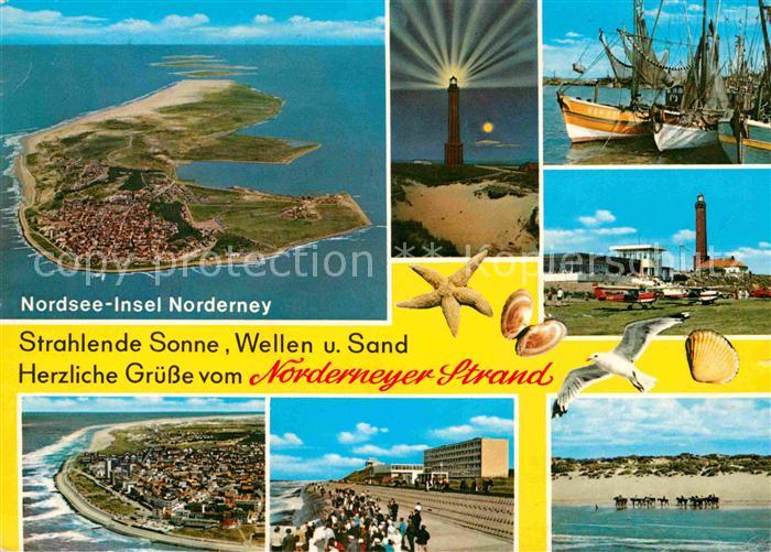 Norderney Nordseebad Fliegeraufnahme Strand Leuchtturm Hafen