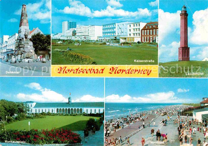Norderney Nordseebad Kaiserstrasse Denkmal Leuchtturm