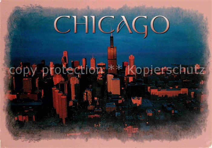 Chicago Illinois Fliegeraufnahme