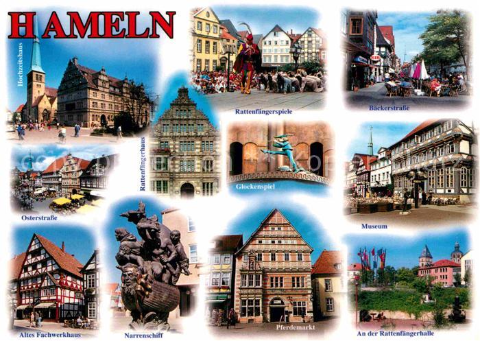 Hameln Weser Hochzeitshaus Rattenfaengerspiele Narrenschiff Osterstrasse