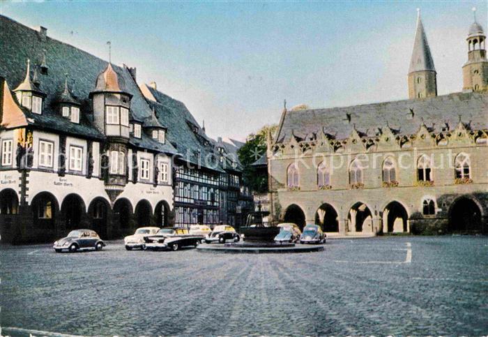 GOSLAR Harz Niedersachsen Markt Kaiserworth Rathaus