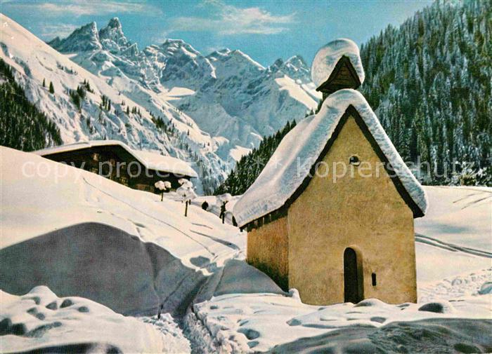 Einoedsbach Trettachspitze Maedelegabel Hochfrottspitze Kapelle