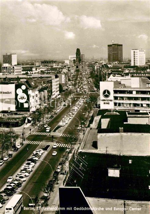 BERLIN  CITY Kurfuerstendamm Gedaechtniskirche Europa-Center