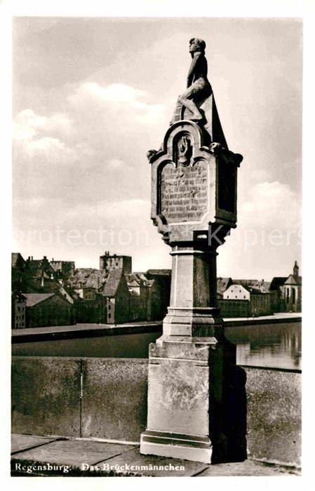 REGENSBURG Bayern Brueckenmaennchen