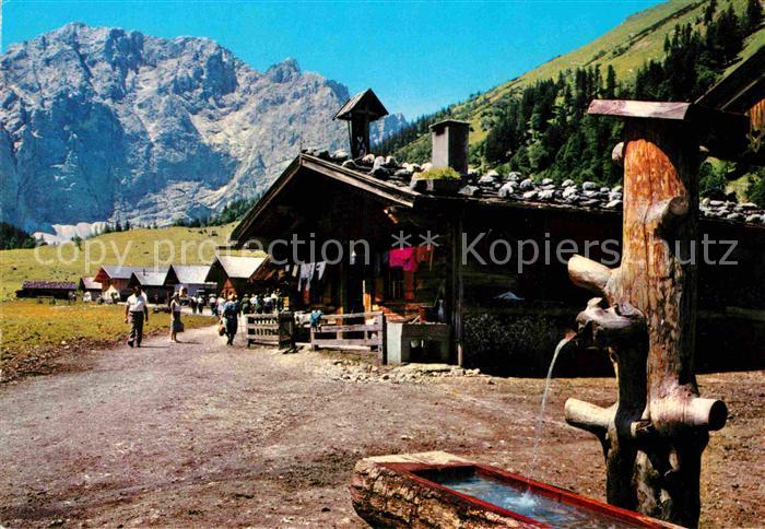 Eng Hinterriss Tirol Alpengasthof Alpencafe Eng Ahronboden Grubenkarspitze