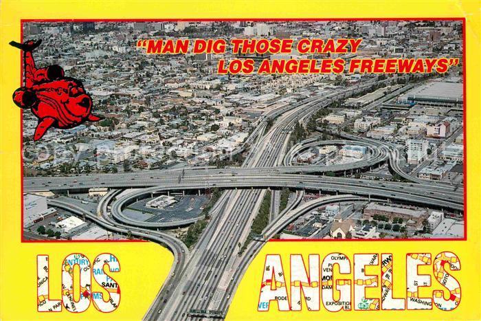 Los Angeles California Freeways Fliegeraufnahme