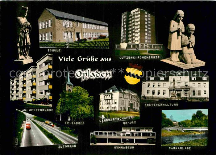 Opladen Kreisverwaltung Lutzenki Rohenerstrasse evangelische Kirche