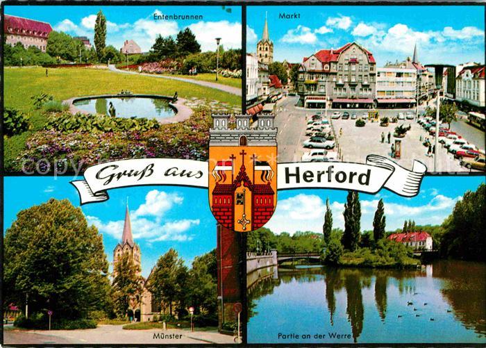 Herford Markt Entenbrunnen Muenster