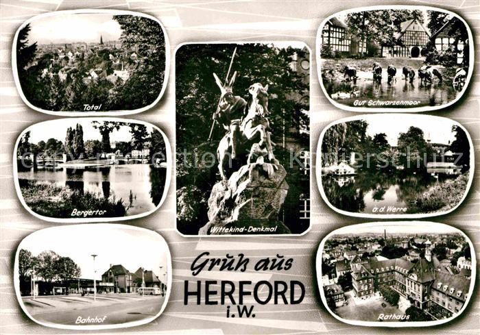 Herford Rathaus Bergertor Bahnhof