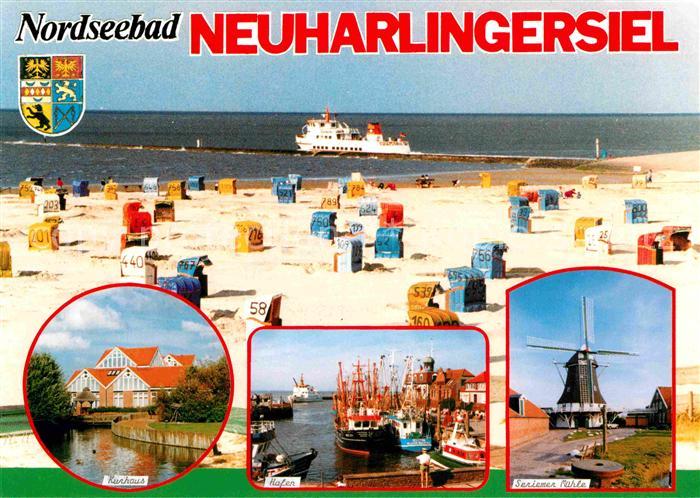 Neuharlingersiel Kurhaus Hafen Seriemer Muehle