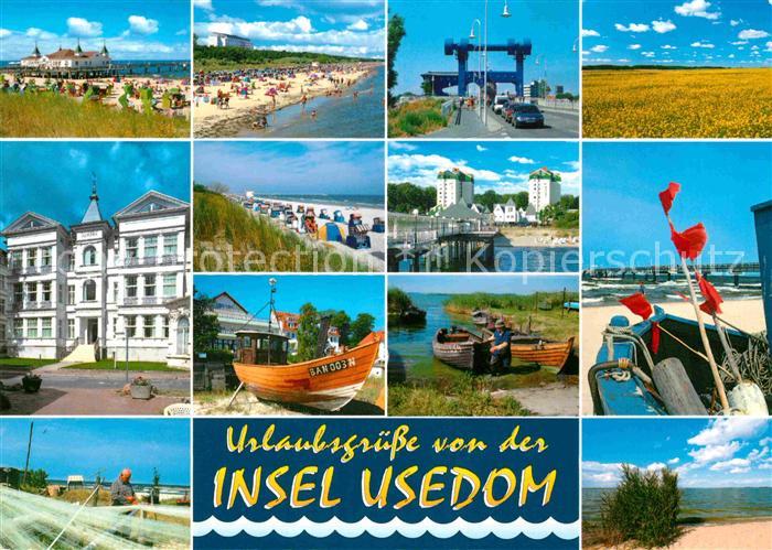 Usedom Mecklenburg-Vorpommern Strand Boot Kurhaus Aurora